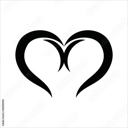 dating logo vector. heart shape icon symbol logo design vector template
