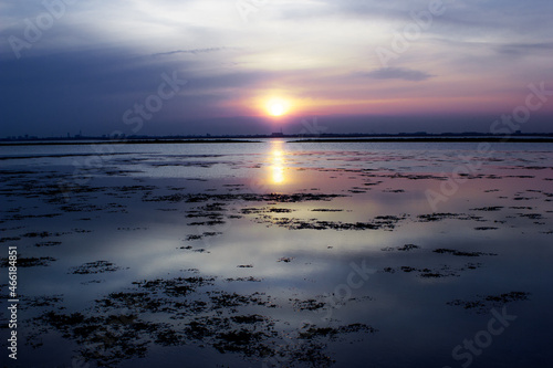 sunset on the beach