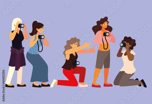 group female photographer