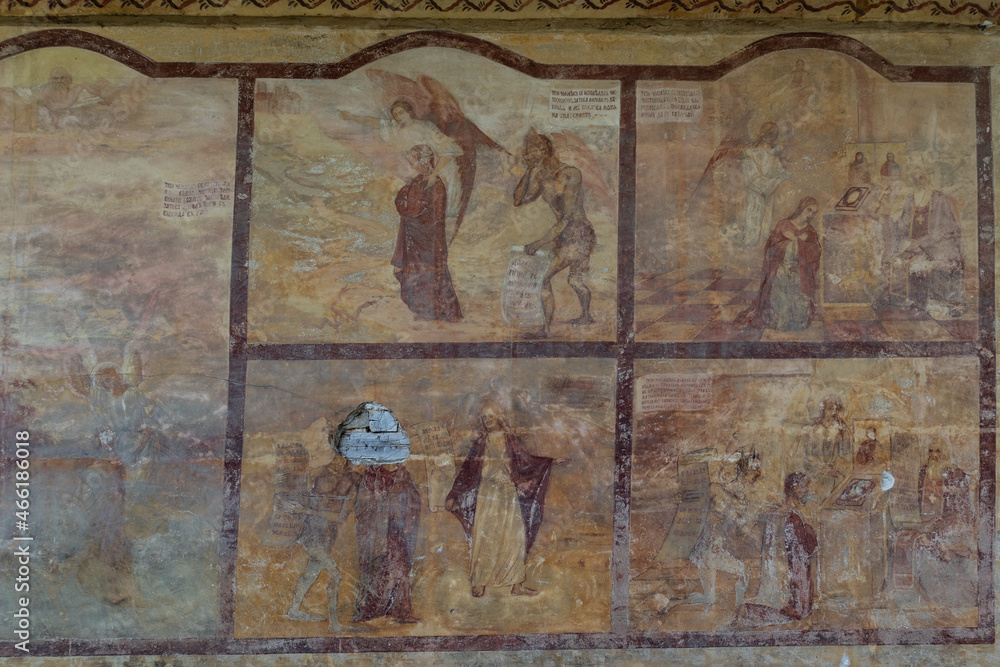 Religious scenes, photo taken at transfiguration monastery 