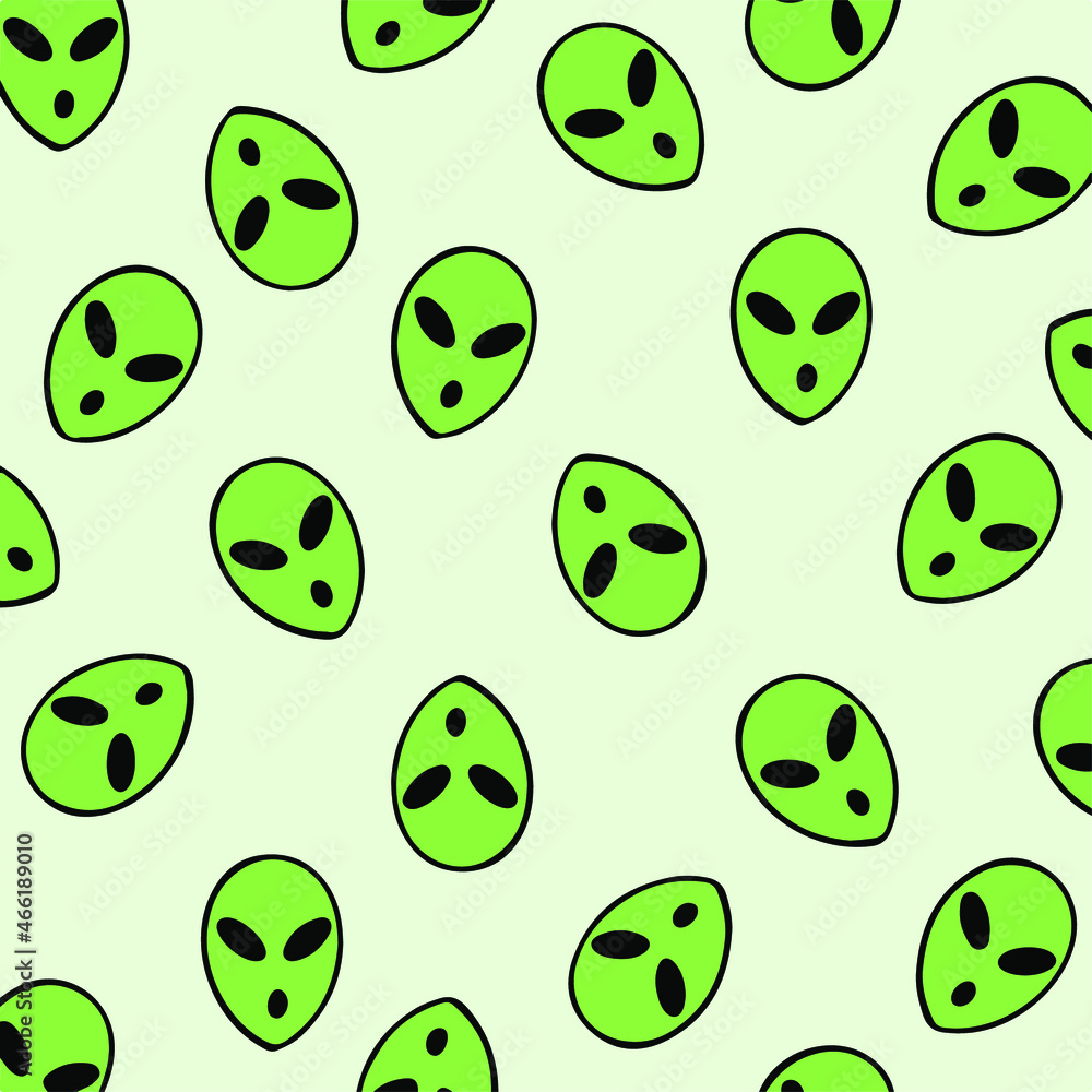 Alien Pattern Background. Vector Illustration. Alien Pattern Background. Vector Illustration.