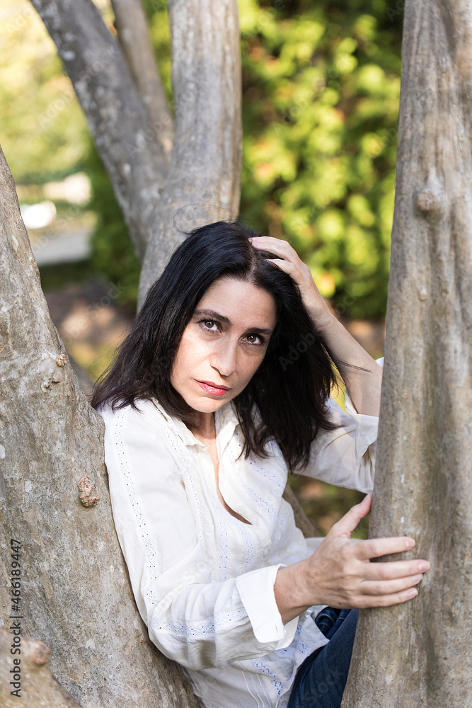 woman on a tree III woman on a tree III