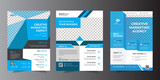 Abstract a4 Corporate Flyer Business Flyer Layout design, poster report leaflets cover brochure pamphlet annual,print Template with blue color vector set with graphic elements