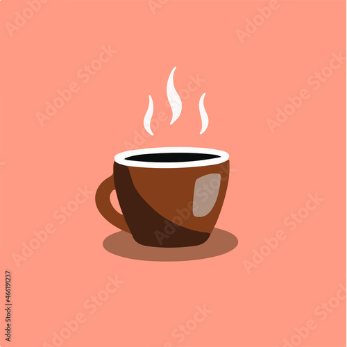 Coffee Symbol. Social Media Post. Vector Illustration.