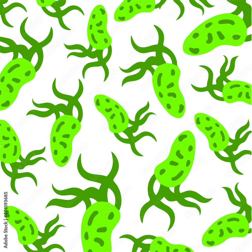 Obraz premium Virus Pattern Background. Social Media Post. Vector Illustration.