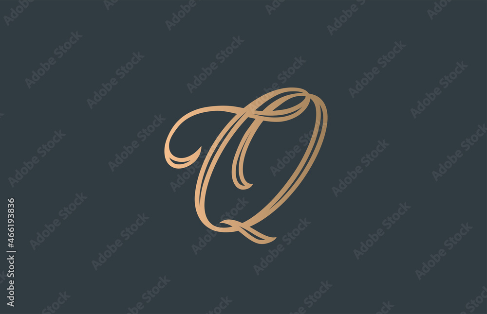 yellow green calligraphy Q alphabet letter logo icon. Elegant design for business and company yellow green calligraphy Q alphabet letter logo icon. Elegant design for business and company