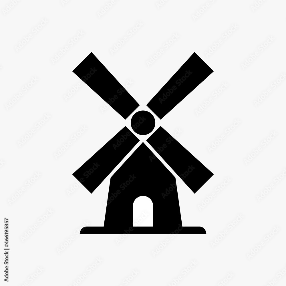 Windmill icon template vector illustration Windmill icon template vector illustration