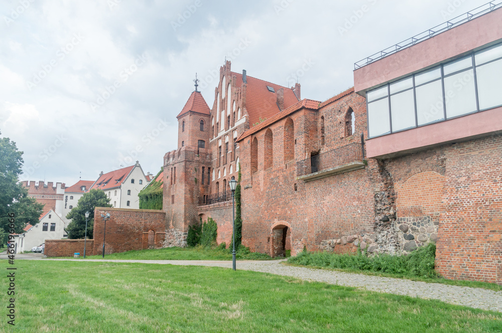 Ruins of the Teutonic castle in Torun, Poland.