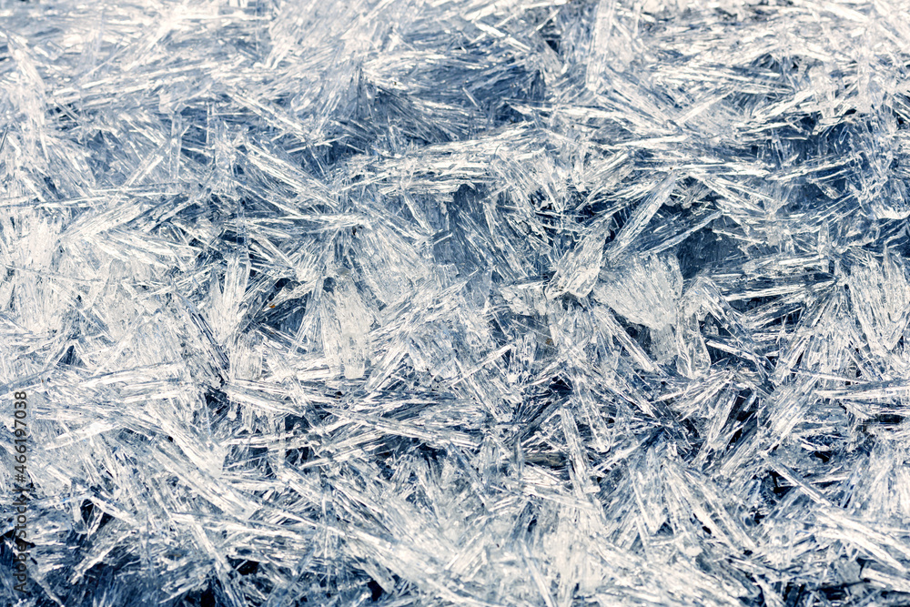 sharp needles of ice in large quantities sharp needles of ice in large quantities