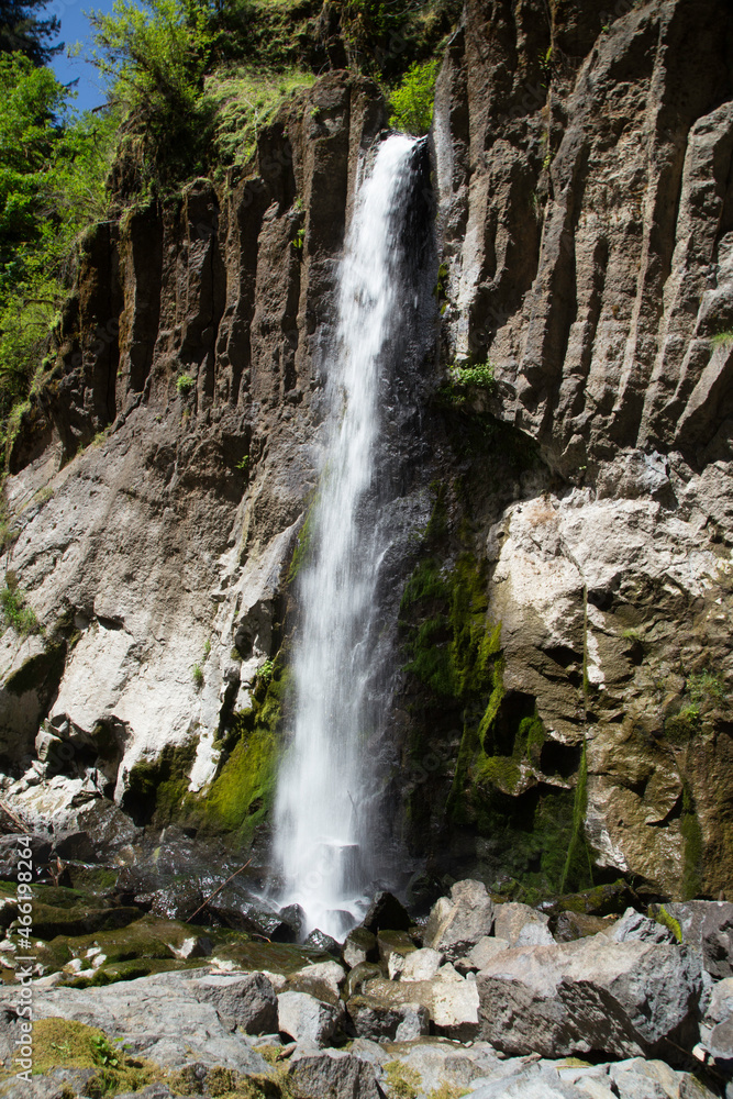 waterfall in the mountains