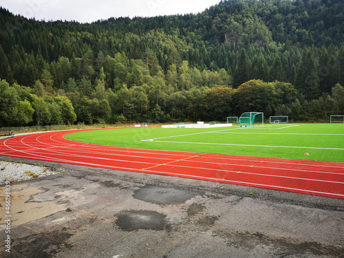 Hagabotn sports facility in Samnanger, Midhordland region of Vestland county, Norway photo