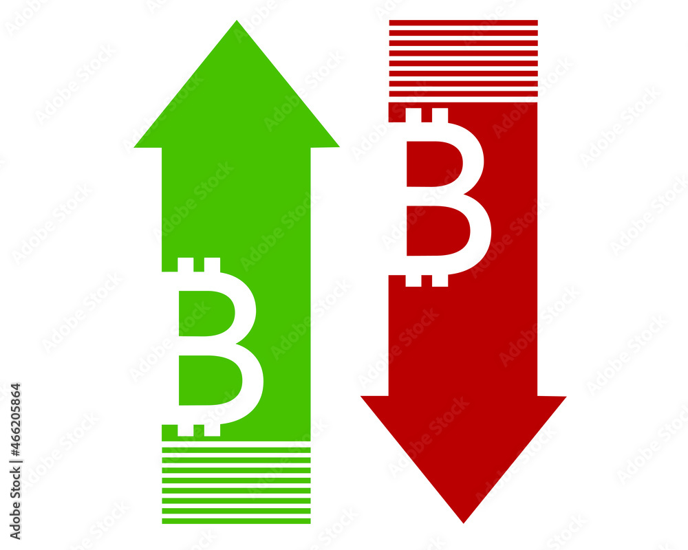 Bitcoin flat vector economy design Bitcoin flat vector economy design