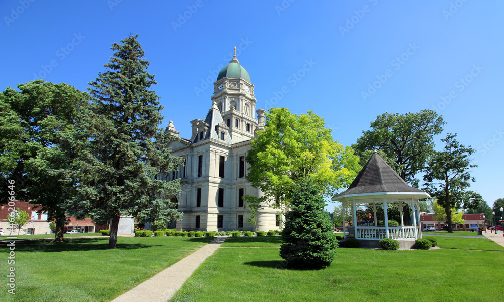 The Whitley County Courthouse is an historic courthouse building located at Van Buren and Main Streets in Columbia City, Indiana.