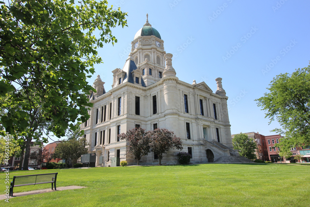 The Whitley County Courthouse is an historic courthouse building located at Van Buren and Main Streets in Columbia City, Indiana. The Whitley County Courthouse is an historic courthouse building located at Van Buren and Main Streets in Columbia City, Indiana.
