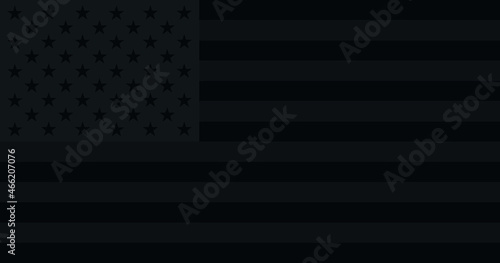 Fényképezés US Black flag the United States