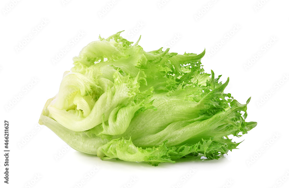 Frillice iceberg lettuce isolated on white background Frillice iceberg lettuce isolated on white background