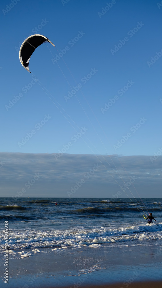 Kitesurfeur à Ostende - Belgique