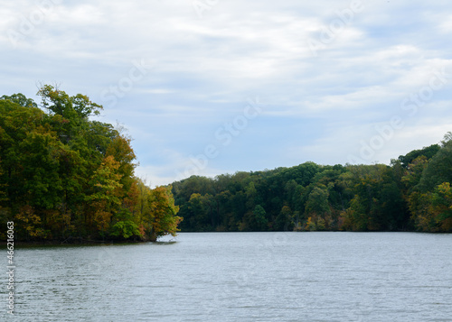 Autumn Colors at Poplar Tree Lake Millington, Tennessee photo
