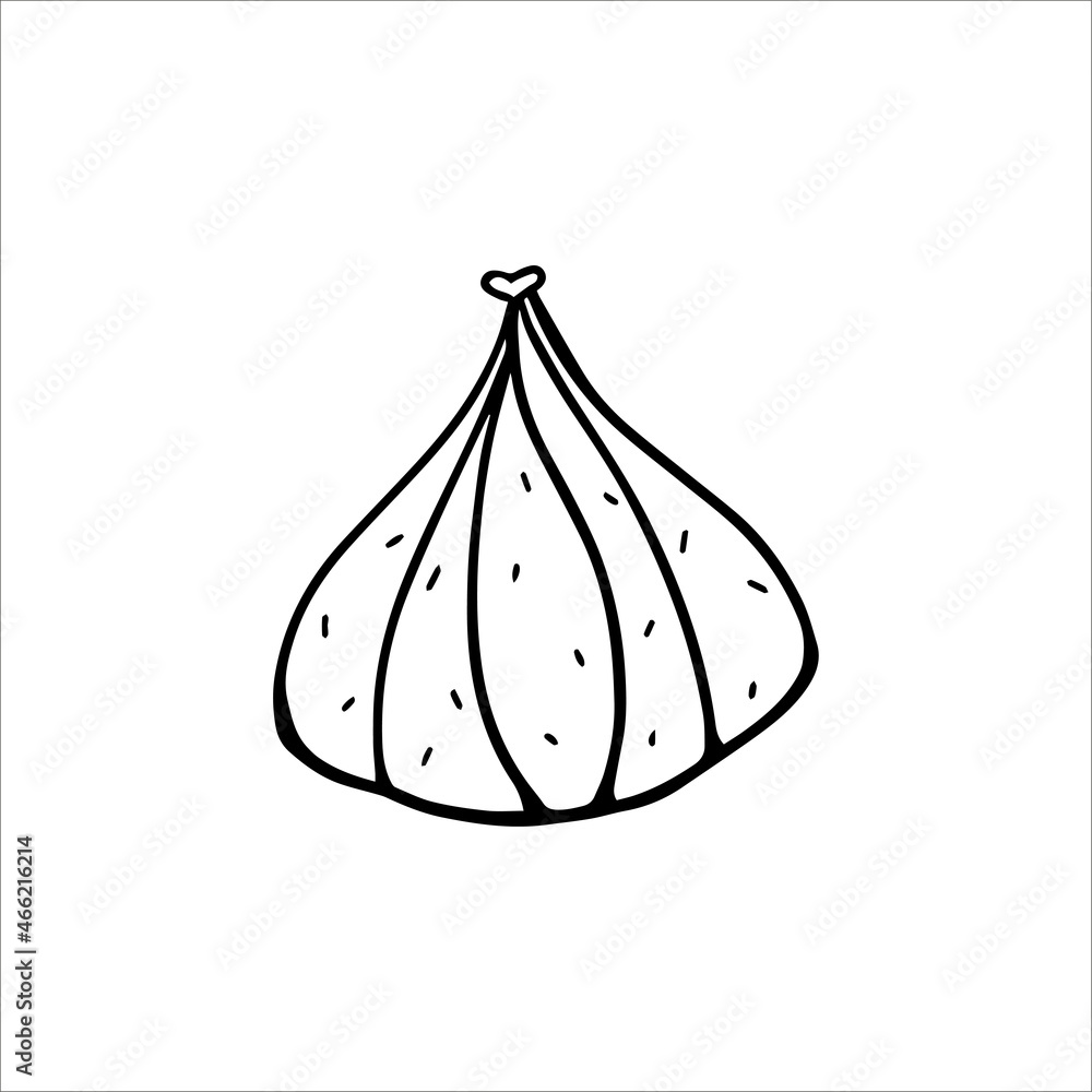 Hand drawn isolated cake element on white background for decorative design. Vector illustration Hand drawn isolated cake element on white background for decorative design. Vector illustration