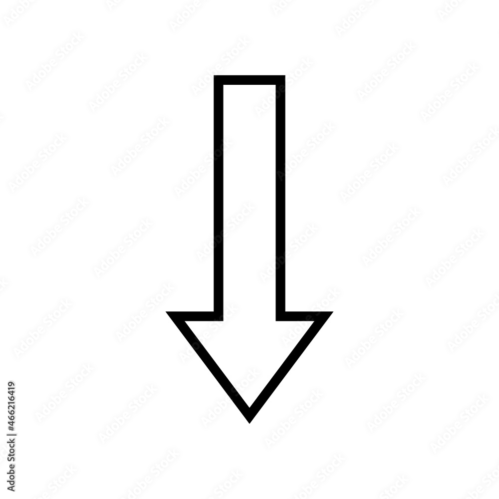 Down Arrow Icon Vector Down Arrow Icon Vector