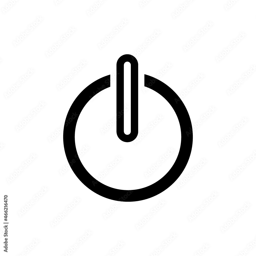 power button on off icon vector power button on off icon vector