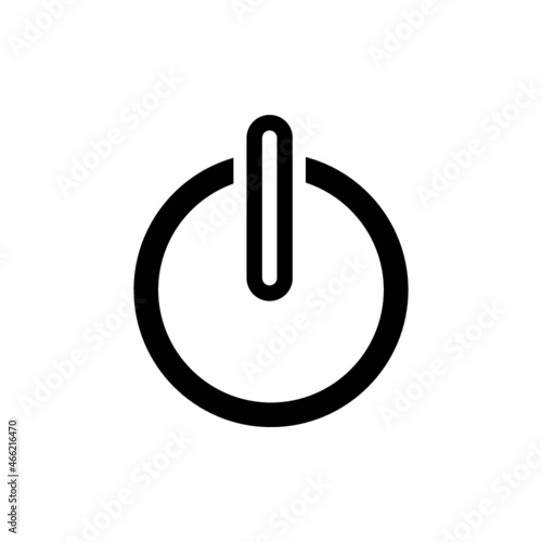 power button on off icon vector