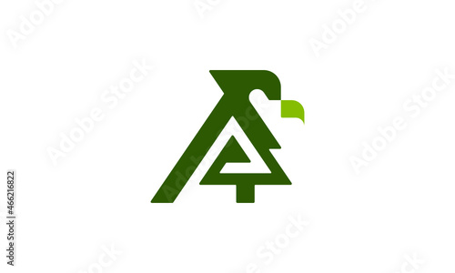 Bird Pine Logo Design