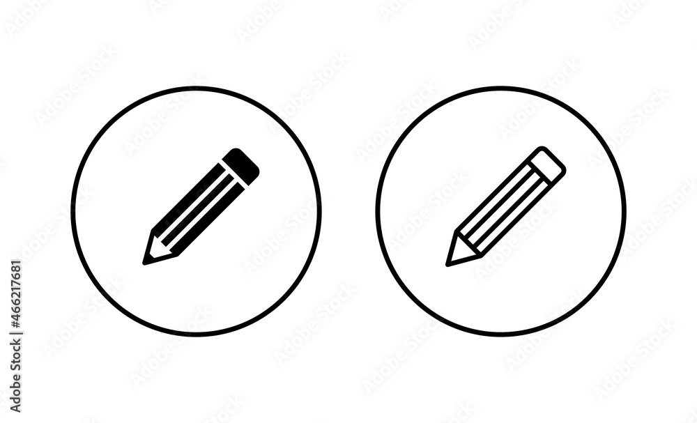 Pencil icons set. pen sign and symbol. edit icon vector Pencil icons set. pen sign and symbol. edit icon vector