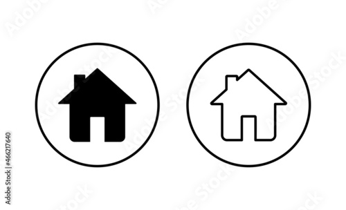 House icons set. Home sign and symbol © avaicon