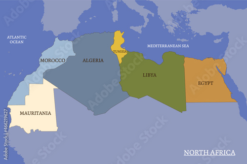 North Africa map