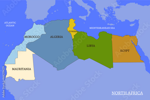 North Africa map