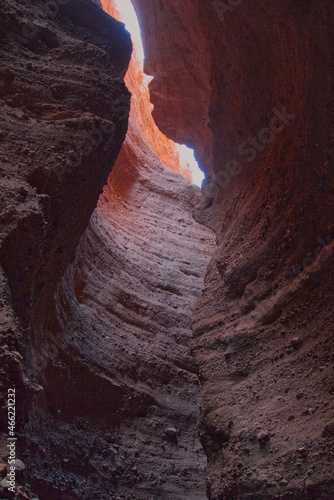 Slot Canyon with path and curves