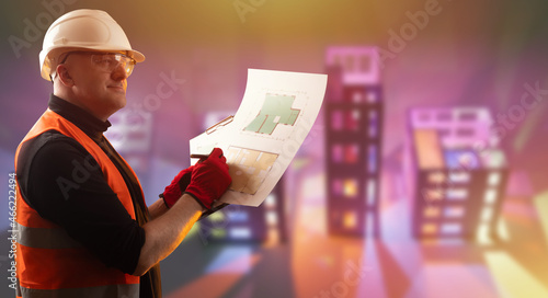Portrait of builder worker ...