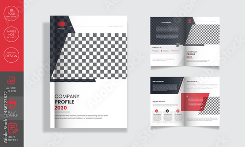 Corporate Business Bi Fold Brochure Template