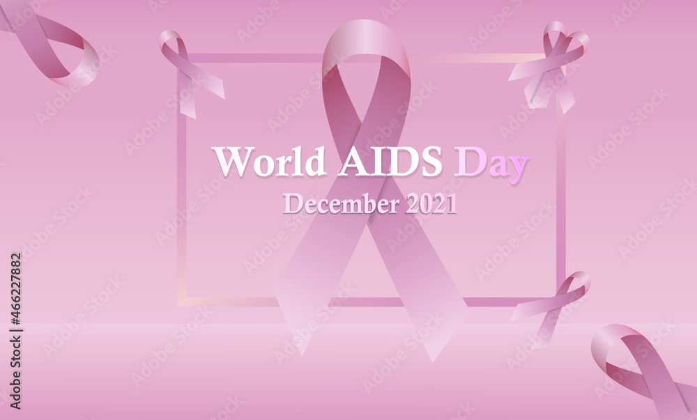 Label Vector Background World AIDS Day Label Vector Background World AIDS Day