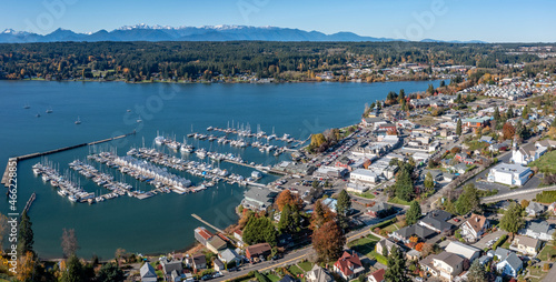Fototapeta Naklejka Na Ścianę i Meble -  Poulsbo Aerial
