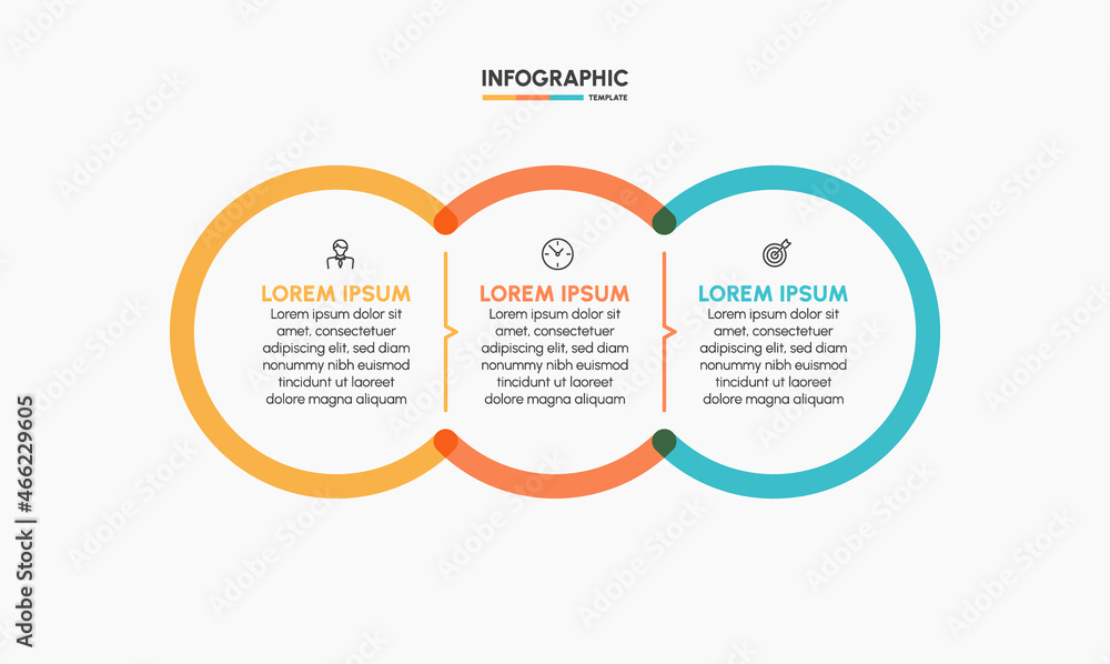 Business infographic timeline icons designed for abstract background template