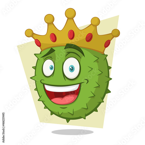 cartoon durian king character