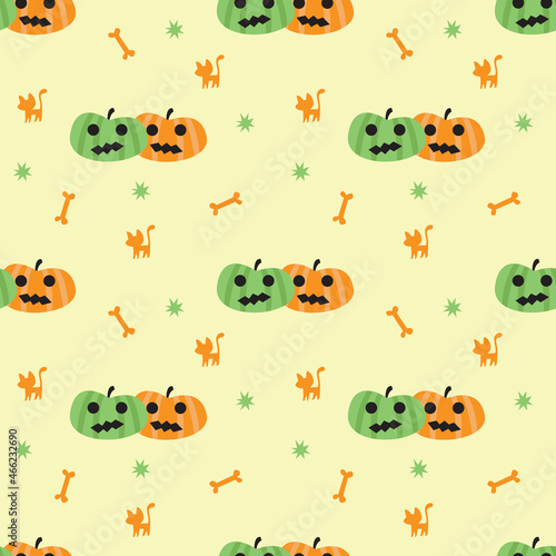 Digital pattern design, halloween concept. perfect for wallpaper, cover, fashion, print, banner etc