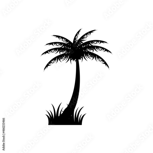 coconut tree icon design template