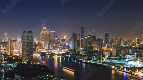 Bangkok night cityscape © Podsawat