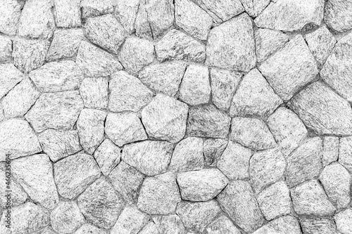 White natural stone wall pattern and background texture