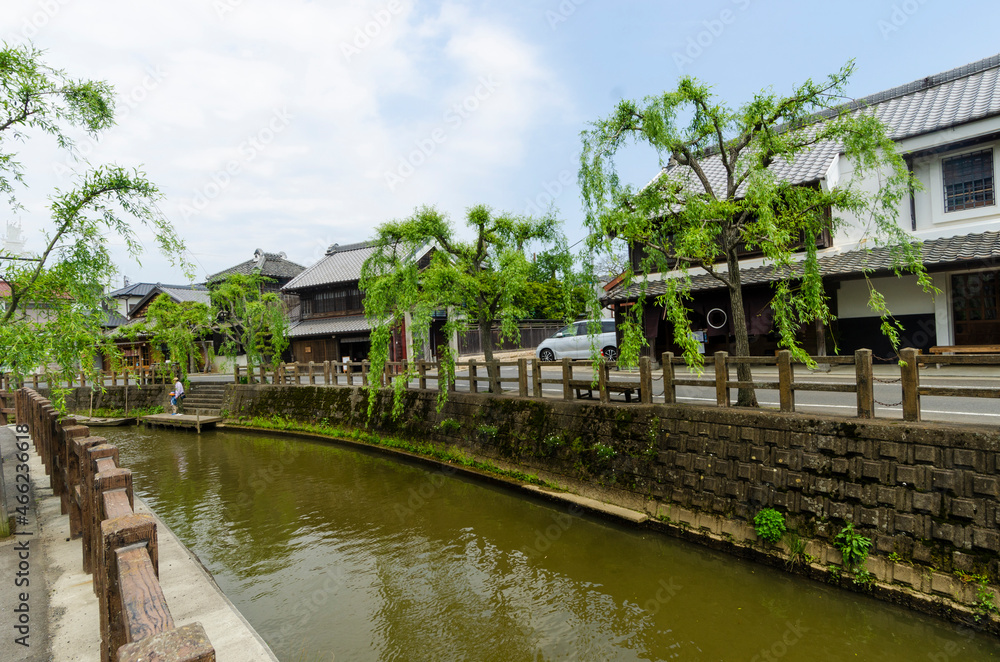 Sawara town, which is Japanese old town area in Chiba Prefecture, Japan