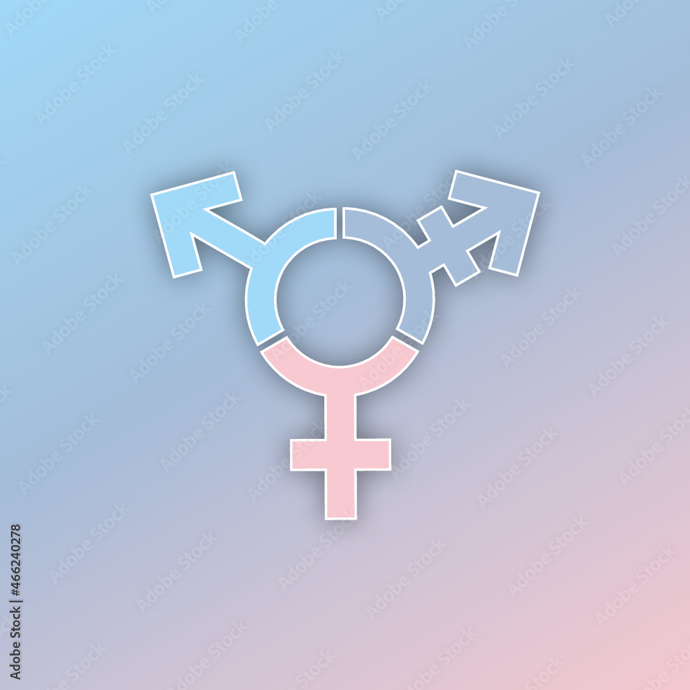 transgender icon, gender symbol illustration transgender icon, gender symbol illustration