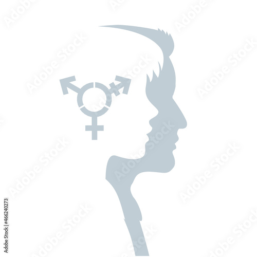 transgender, gender symbol illustration