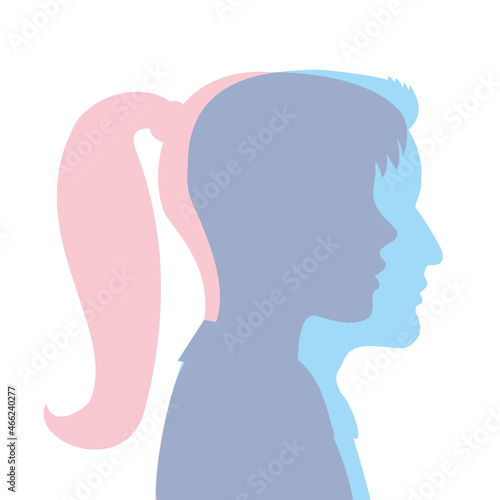 transgender, gender symbol illustration