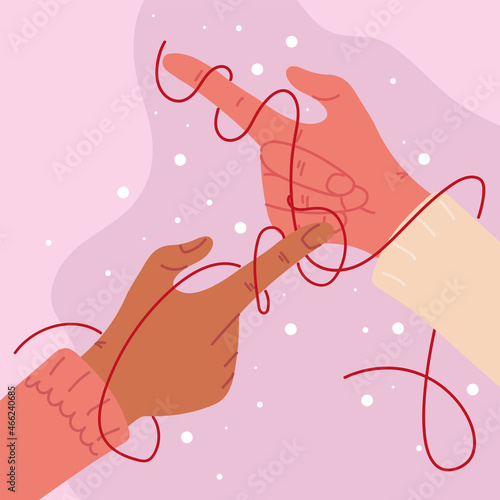 red string of destiny hands