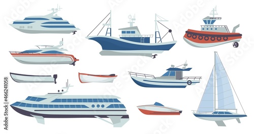 Vászonkép Ships and boats