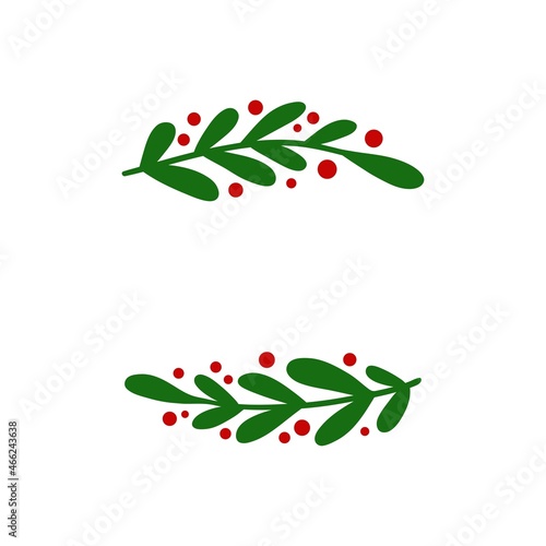Leaves border vector illustration