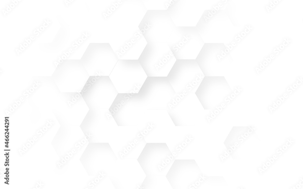 Abstract seamless realistic technological modern stylist geometric mosaic 3d hexagon honeycomb white Background with space for your text. Abstract seamless realistic technological modern stylist geometric mosaic 3d hexagon honeycomb white Background with space for your text.
